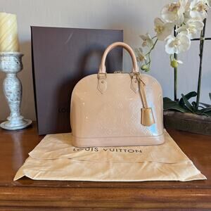 Vintage Louis Vuitton Vernis Alma Handbag Monogram Patent Leather